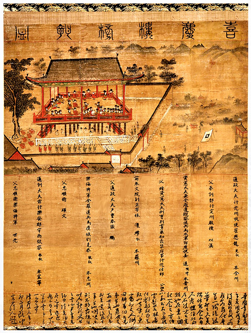 희경루방회도 1567년도그림